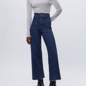 ZARA ZW Marine Straight High Rise Jeans